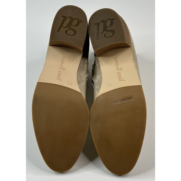 Paul Green Vienna Beige Suede Ankle Boots Womens US 10 UK 7.5 Booties Cutout New - Picture 11 of 11